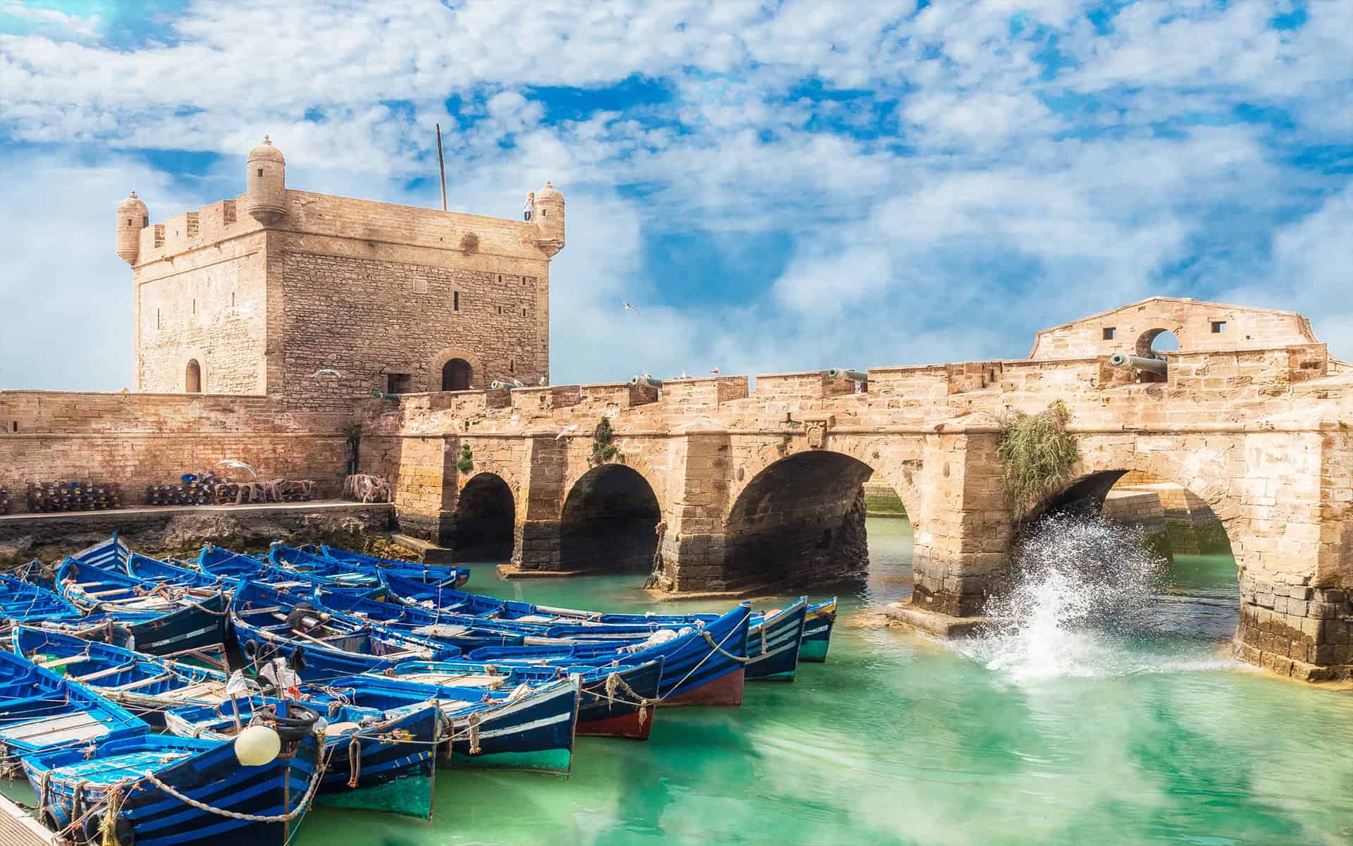 Vista della costa atlantica di Essaouira